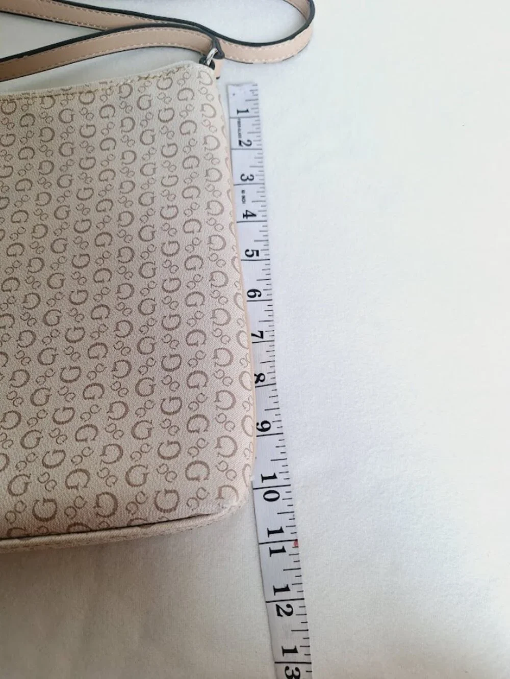 Guess Logo Crossbody Bag Cream Beige - Picture 9 of 9